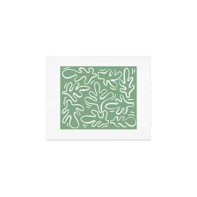 Deny Designs Alilscribble Abstract Greens Framed Art Print