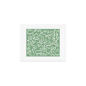 Deny Designs Alilscribble Abstract Greens Framed Art Print - 1 of 2