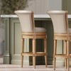 Maven Lane Pullman Swivel High Back Vegan Leather Bar Height Bar Stool - 2 of 4