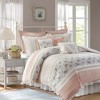 9 Pcs Paisley Print Percale Cotton Comforter Set, All Season Home Textile fits Elegant Bedroom Decor - 3 of 4