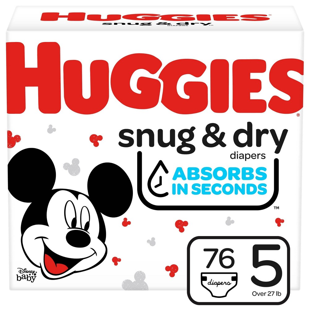 UPC 036000515343 product image for Huggies Snug & Dry Diapers Super Pack - Size 5 - 76ct | upcitemdb.com