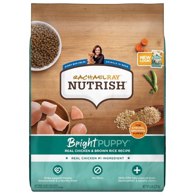 Rachael Ray Nutrish Real Chicken & Brown Rice Recipe Bright Puppy Super Premium Dry Dog Food - 6lbs