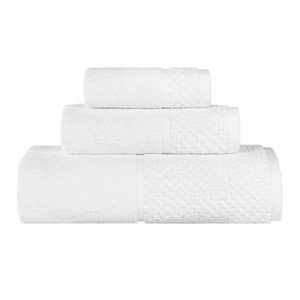 Ribbed Cotton Highly Absorbent Medium Weight 12 Piece Assorted Towel Set by Blue Nile Mills - 1 of 4