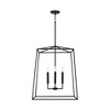 Capital Lighting Thea 4 - Light Chandelier in  Matte Black - 3 of 4