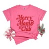 Merry Mom's Club Distressed - Women's Garment Dyed Graphic T-Shirt - 3 of 4