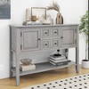 NicBex Vintage Console Table for Entryway,Entryway Table with 4 Drawers & 1 Bottom Shelf,Sofa Table for Living Room,Entrance,Kitchen - 2 of 4