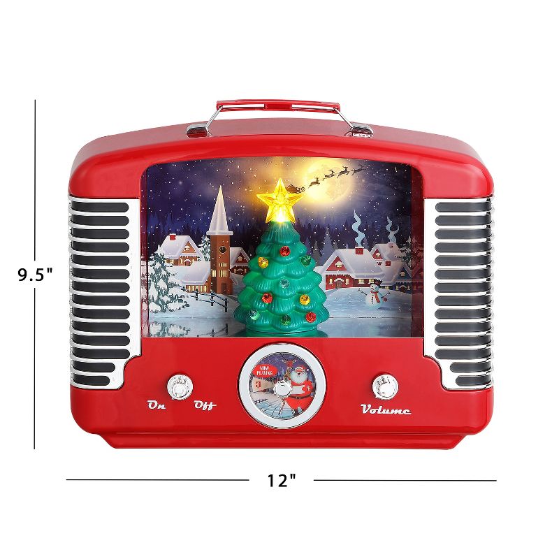Mr. Christmas Nostalgic LED Retro Radio Musical Christmas Decoration, 4 of 6