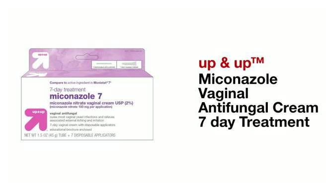 Miconazole Vaginal Antifungal Cream 7 day Treatment - 1.5oz - up &#38; up&#8482;, 2 of 9, play video