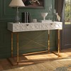 CLIHOME 42-in Modern/Contemporary Console Table, Writing Desk with 2 Drawers - 3 of 4