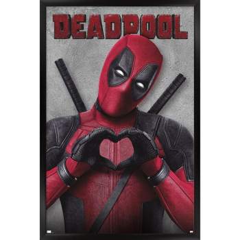 Trends International Marvel Deadpool Legacy - Heart Framed Wall Poster Prints