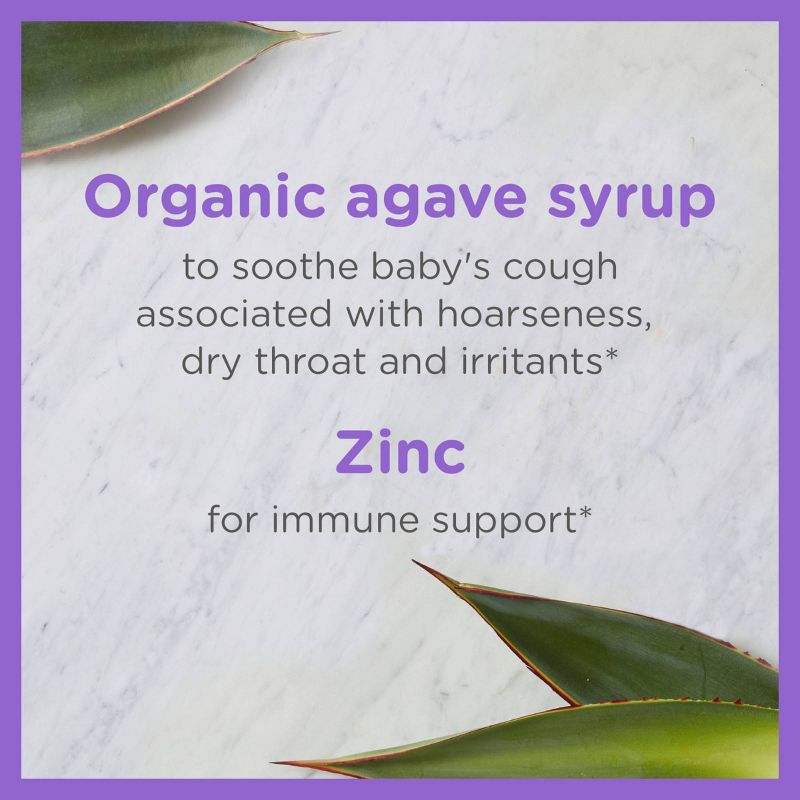 Zarbee&#39;s Baby Cough Syrup + Immune with Organic Agave &#38; Zinc - Natural Grape Flavor - 2 fl oz, 4 of 13