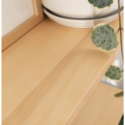 Meridien 24" Natural Poplar Floating Wall Shelf