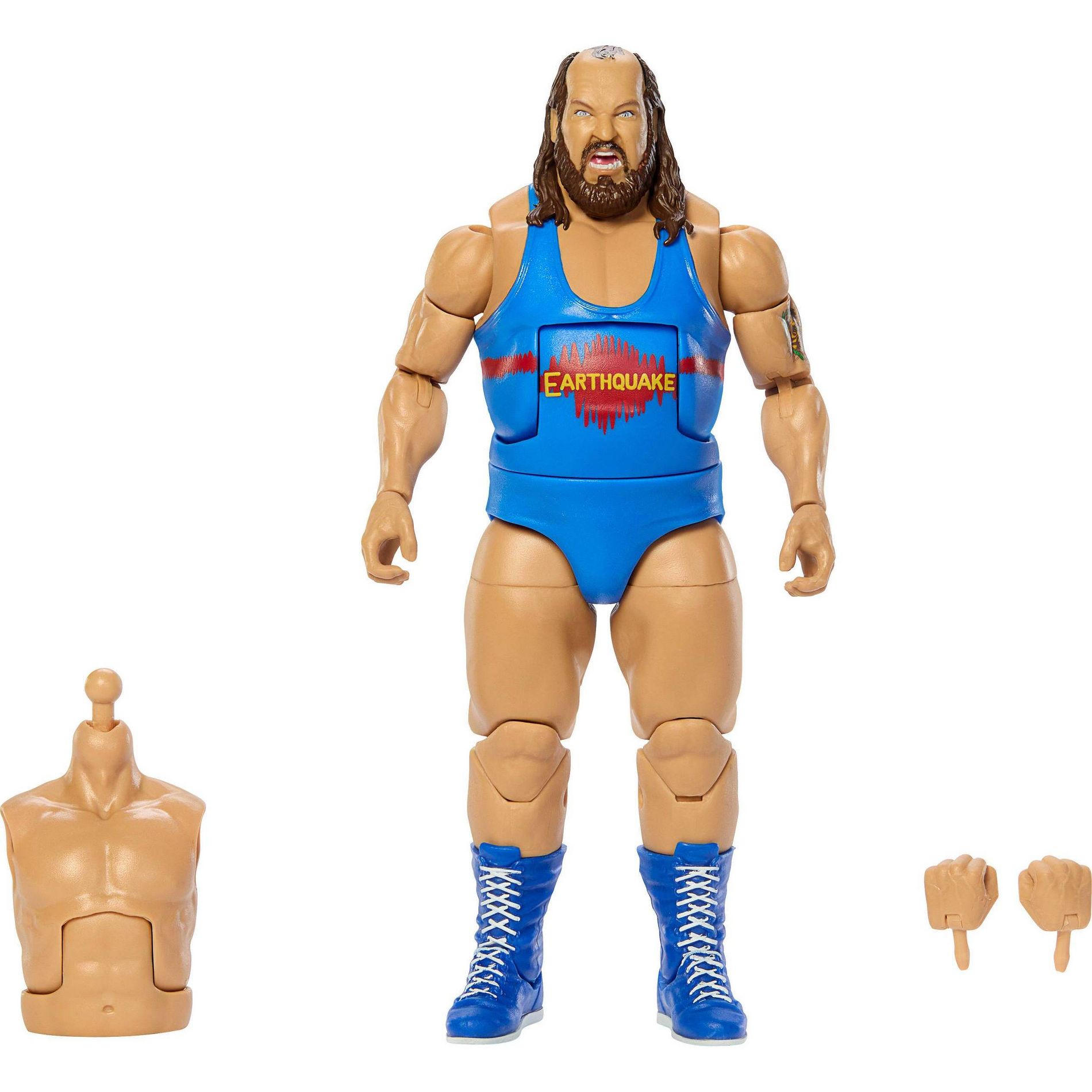 WWE Elite Legends Earthquake Action Figure & Accessories, Series 32 6" Collectible Set Action Figures