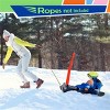 Angel Sar Kids Snow Scooter, Foldable Snow Sled with Anti-Slip Spots, Easy Steering Design for Winter Fun, Red - 2 of 4