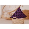 16"x16" Cat Clowder Print Square Throw Pillow Amethyst - e by design: Indoor, Witches Brew Collection, Halloween Decor - 4 of 4