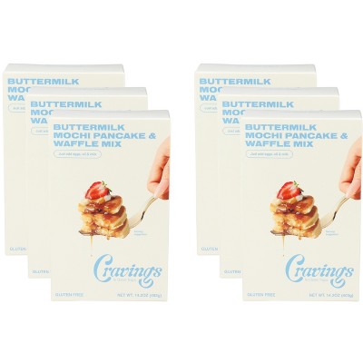 Cravings by Chrissy Teigen Pancake & Waffle Mix Buttermilk Mochi - Case of 6 - 14.2 oz