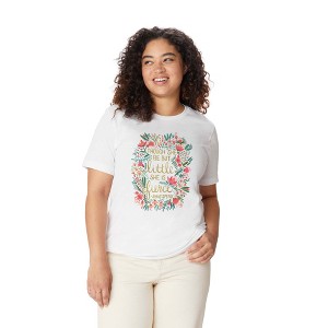 Cat Coquillette Little Fierce on Charcoal T-Shirt - Deny Designs - 1 of 3