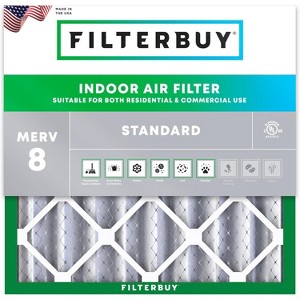 Filterbuy 19x19x4 Air Filter (1-Pack), Pleated MERV 8 Dust Defense Replacement HVAC AC Furnace Filters (Actual Size: 19.00 x 19.00 x 3.63) - 1 of 4