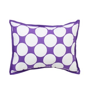 Bacati - MixNMatch Purple Throw Pillow - 1 of 4
