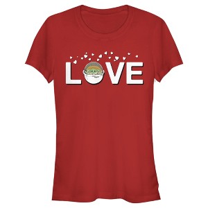 Juniors Womens Star Wars The Mandalorian The Child Love Bassinet T-Shirt - 1 of 3