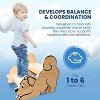 Motherly Haven Wooden 2-Step Toddler Stool – Dog Design, Anti-Slip Bathroom & Potty Training Step for Kids’ Safety and Independence - 3 of 4