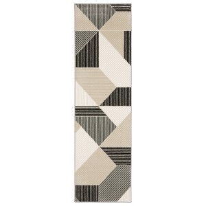 Oriental Weavers Raylan RAY07 Ivory/ Black Indoor Area Rug - 2'3" x 7'6" - 1 of 4