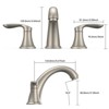 COZONY 3 Hole Bathroom Sink Faucet, Pop Up Drain with Hot Cold Water Lines - 3 of 4