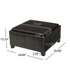 Contemporary Storage Ottoman Bench with Reversible Tray Tops and Hidden Compartment for Living Room -3irtyhousy - 4 of 4