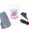 The Juniper Shop Retro Malibu Palm Tree Youth Tank Top - S - White - 3 of 4