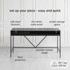 MH London Bilbao 22" Solid Wood and Metal  Base Writing Desk - 3 of 4