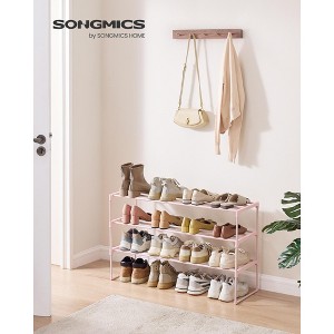 SONGMICS Shoe Rack, 3 Tier Shoe Organizer, Metal Shoe Storage Shelf - 1 of 4