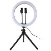 Vivitar 14" Professional RGB Ring Light with 63" Stand, Wireless Remote, Dual Gooseneck Phone Mounts - 3 of 4