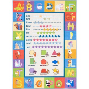 Kids Playhouse KPH225 Power Loomed Machine Washable Slip Resistant Rugs - Safavieh Kids - 1 of 4
