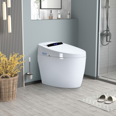 Smart Toilets with Heated Bidet Seat.Portable toilet with bidet built.Intelligent Toilet Auto Open/Close Seat
