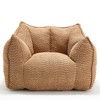 Cesicia 47.2 in-W x 36.2 in-D x 30.7 in-H Beige Chenille Square Bean Bag Sofa Chair - 3 of 4