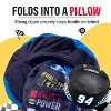 NASCAR Racing Suit Snugible (Black) Blanket Hoodie & Pillow - 3 of 4