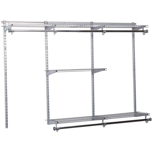 Rubbermaid Configurations Closet Organizer 3'-6' Deluxe Kit - Titanium | 3H88