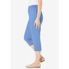 Woman Within Plus Size The Hassle-Free Soft Knit Capri - 4 of 4
