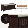 YOOCOZZ  Classic Shoe Bench with Cushion and Drawers - 4 of 4