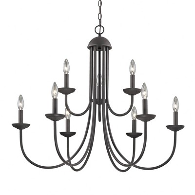 Thomas Lighting Williamsport 9 - Light Chandelier in  Brushed Nickel