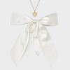 Bow Hair Clip and Necklace with Heart Charm Set 2 pc - Wild Fable™ Ivory - 2 of 4