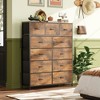 Aoibox Tall Dresser for Bedroom Fabric Storage Tower with 11 Drawers Sturdy Steel Frame Wooden Top Organizer Cabinet - 2 of 4