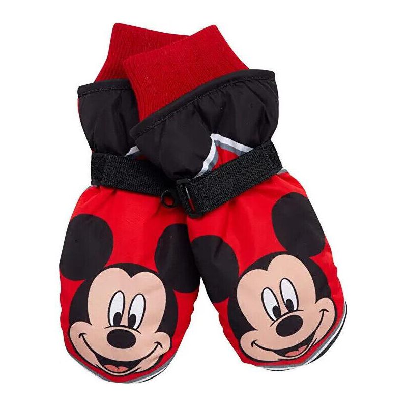 Disney Mickey Mouse 3 Piece Beanie, Ski Gloves/Mittens & Scarf Set, Boys Age 2-7, 3 of 5