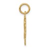 Black Bow Jewelry 14k Yellow Gold, Grace Collection, Satin Heart Initial G Pendant, 15mm - 2 of 4