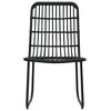 vidaXL Patio Chairs 2 pcs Poly Rattan Black - 3 of 4