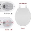 Whizmax Toilet Seat with Slow Soft Close - Easy to Install and Clean, Never Loosens - 3 of 4
