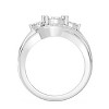 GILDED Statement Ring Band in 14KT Gold Plated & 925 Sterling Silver for Women in 1/4, 1/2, 3/4 Carat Total Weight Lab Grown Diamond | Size 7 - 4 of 4