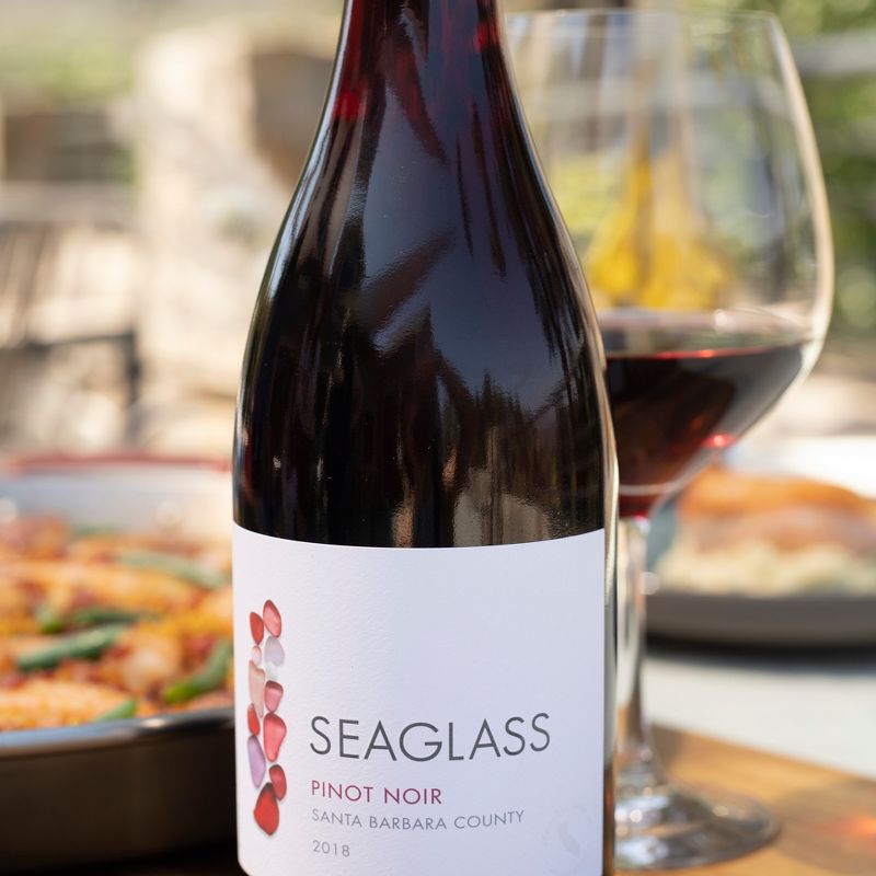 SEAGLASS Pinot Noir Red Wine - 750ml Bottle, 3 of 8