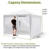 10x10 Pop Up Canopy with 4 Sidewalls, Outdoor Portable Instant Canopy Tent, Waterproof Pop Up Tent, Versatile Gazebo for Camping, White - 3 of 4