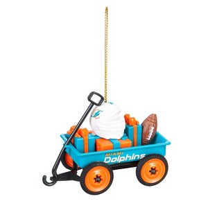 Evergreen Miami Dolphins Team Wagon Ornament - 1 of 1